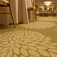 Tapis en nylon imprimé de luxe, résistant au feu, tapis mural à mur, tapis sur mesure pour salle de banquet