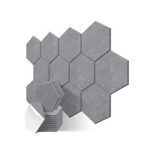 Werks fleck Hexagon Akustik platten Abgeschrägte Schall dichte Schaumstoff platten Selbst klebend