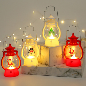 Lampe à huile de Noël LED portable, veilleuse pour enfants, décoration de vacances, cadeau - Product Image 1