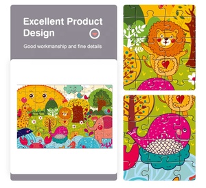 Puzzle éducatif pour enfants, carte du monde, 180 pièces, jouet, impression sublimation, coloré - Product Image 3