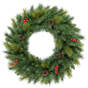 <span class=keywords><strong>Couronne</strong></span> <span class=keywords><strong>de</strong></span> noël artificielle, pour décor <span class=keywords><strong>de</strong></span> noël - Product Image 1