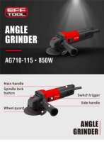 Meuleuse d'angle Efftool AG710-115 850W