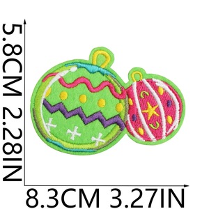 Çizgi Film Penguen Kutup Ayısı Çevre Dostu Noel İşlemeli File Üzerine Yapıştırılan Bilgisayar Yamaları Giysiler için Polyester Kardan Adam - Product Image 2