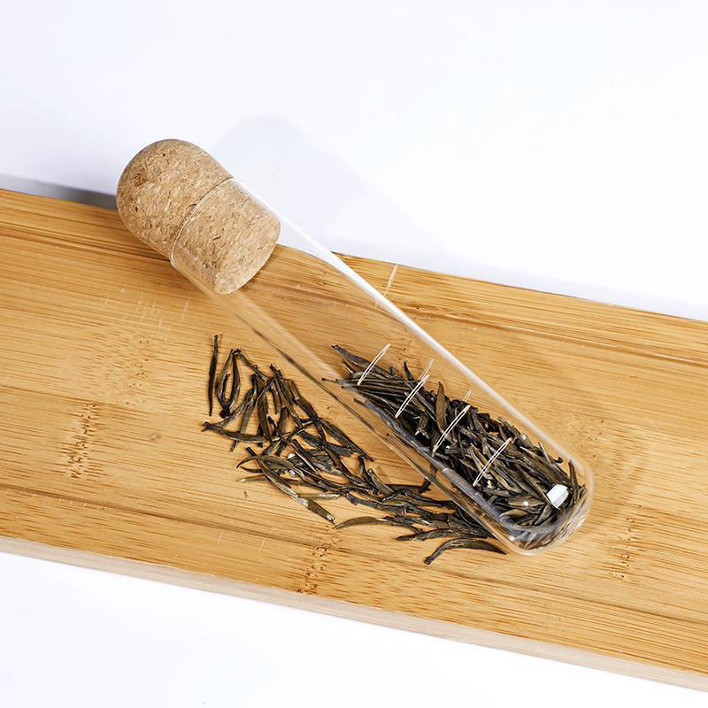 Custom Clear Borosilicate Glass Tea Infusers with Cork Lid