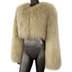 Ventes chaudes 2026, manteau en fourrure de laine ultra court tendance pour femmes, nouveau pour l'hiver - Product Image 1