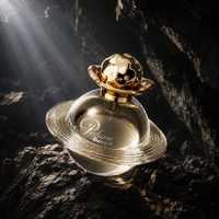 Flacon de parfum en verre Saturne de luxe exclusif avec vaporisateur à fine brume, flacons atomiseurs de parfum