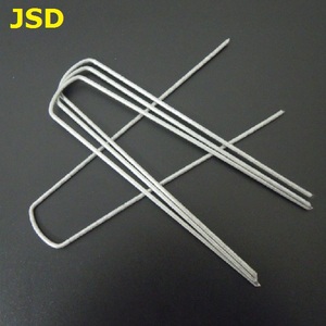 <span class=keywords><strong>Grapas</strong></span> de jardín de punta plana/Clavos de césped en forma de U/Clavos de grapa de pasadores de césped, Grapa de tierra de hierro de pasador de césped <span class=keywords><strong>artificial</strong></span> - Product Image 4