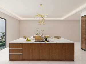 Muebles de Cocina Modernos de Alta Gama, Diseño de Muebles de Cocina de Lujo para Villa - Product Image 4