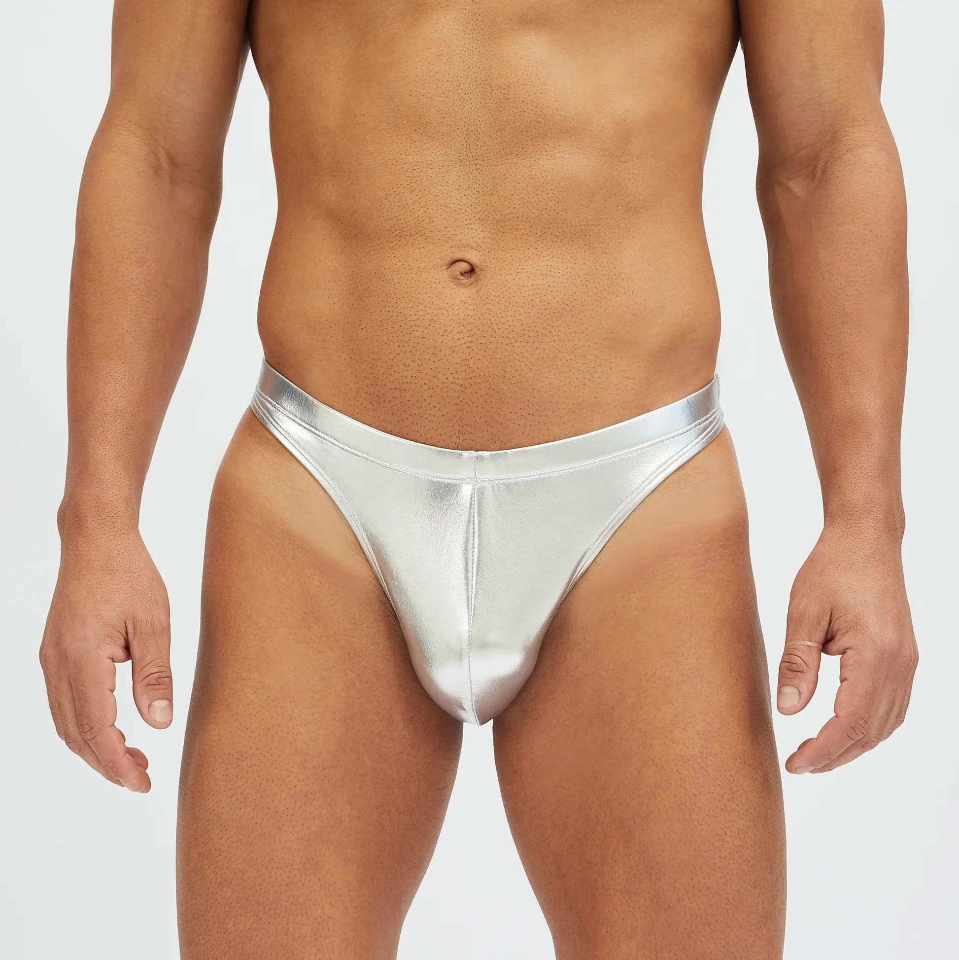 PATON CUSTOM luxurious White Internal drawstrings polyamide swimwear brazil swimwear beachwear sexy men T-Back thong