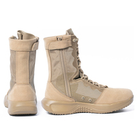 Chaussures de Randonnée/Montagne d'Extérieur pour Hommes, Antidérapantes, Résistantes à l'Usure, Mi-Montantes, Bottes à Fermeture Éclair, Chaussures d'Entraînement Physique Légères