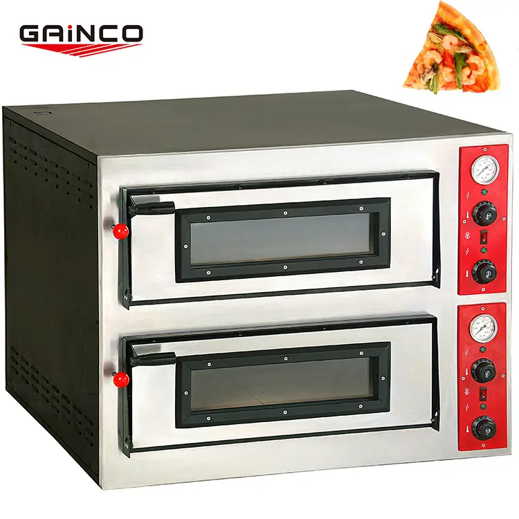 New style 4.5kw single layer 4 pcs forno de pizza elétrico para restaurante