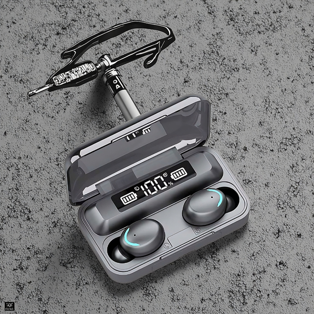 F9 Mini TWS Earbuds with Digital LED Display Waterproof Stereo Sound Low Latency for Sports & Games TWS Earphones