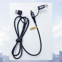 Kabel Data Pengisian Cepat Aluminium 4-in-1 Berkualitas Tinggi |   65W PD USB-C & Lightning |   Dukungan CarPlay & Android Auto