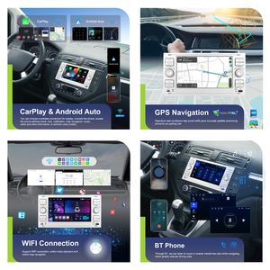 Podofo 7" 4+64GB for Ford Android Car Radio <b>Wireless</b> CarPlay Android Auto WiFi GPS BT EQ Type-C EU Stock - Product Image 2