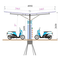 Système de support pour carport solaire : Pièces préfabriquées en usine et conception à connexion par boulons pour le stationnement extérieur commercial, à montage rapide