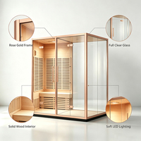 Traditionelle Innen-Sauna aus Hemlockholz Bestseller Therapie Gesundheitspflege Rotlicht Trockendampf Ferninfrarot-Saunaraum