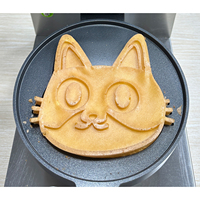 Waflera électrique commerciale antiadhésive avec machine à gaufres en forme de mini dessin animé 3D