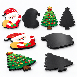 Imán de PVC para Refrigerador con Forma Personalizada, Ligero, con Respaldo Magnético, Diseño de Dibujos Animados, Suministro OEM, para Minoristas de Temporada Navideña - Product Image 1