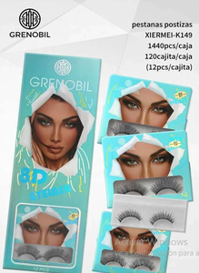 Ciglia finte Grenobil 8D Volume, 12 file, 12 pezzi, in fibra sintetica - Product Image 3