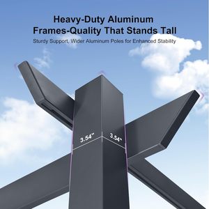 เพอร์โกลาอลูมิเนียมกลางแจ้งขนาด 10' x 13' ทนลม พร้อมหลังคาผ้า<span class=keywords><strong>ใบ</strong></span>กันแดดสองชั้นแบบพับเก็บได้ เพอร์โกลาโลหะแข็งแรงทนทาน - Product Image 2