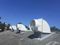 Toit Rameur Ventilateur D'échappement Électrique Toit Extracteur Ventilateur Usine Entrepôt Système De Ventilation 42 "58"