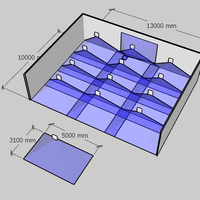 Plan Colable 1:1 – Vitrine de projection sur mesure haut de gamme de 80 pieds – Projecteurs laser 3LCD avec mélangeur et plateforme de commande