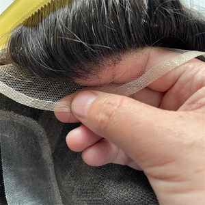 Parrucchino da Uomo in Vendita, Stile Oct, Pizzo Francese con Perimetro in Poliestere, Capelli Vergini Indiani, Aspetto Naturale Europeo - Product Image 2