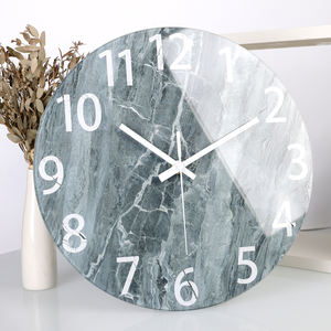 12 pollici Design moderno creativo di vetro di <span class=keywords><strong>marmo</strong></span> <span class=keywords><strong>orologio</strong></span> da parete per la decorazione della casa regalo promozionale <span class=keywords><strong>orologio</strong></span> da parete - Product Image 1