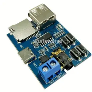mp3 Lossless decoding board decoder TF Card U Disk MP3 Module Player With power amplifier TYPE-C Interface