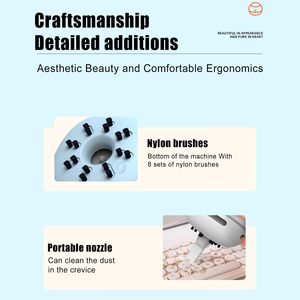 Taşınabilir hafif sevimli akıllı masa toz süpürgesi Robot süpürge Mini temizleyici ofis bilgisayar klavye için - Product Image 6