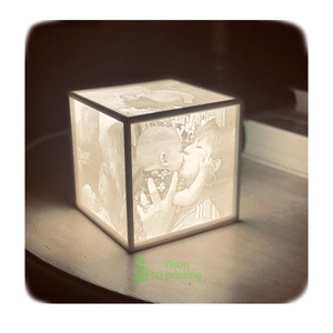 Lithophane Veilleuse Services d'usinage personnalisés Image personnelle et image Articles en résine photosensible imprimés en 3D sur mesure - Product Image 2