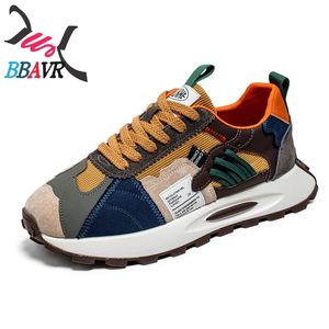Zapatillas deportivas de hombre de suela gruesa y ligeras, estilo casual de caña baja, a la moda, que combinan con todo, con cordones, de malla y EVA, nueva llegada Otoño 2025 - Product Image 5