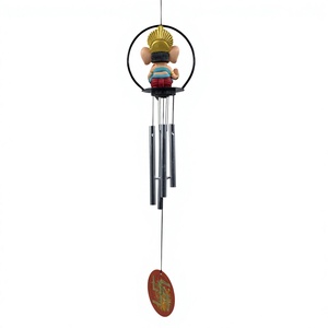 Ganesh 90MM Wind <b>Chime</b> PVC/ABS Material Modern Decorative Hanging <b>Bell</b> Spiritual Feng Shui Home Office Decor - Product Image 2