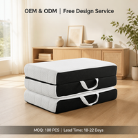 Matelas pliant multifonctionnel convertible en canapé-lit, chaise longue au sol, gain de place pour petit appartement et mini-maison