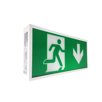 Not-LED-Notausgang schild 100-240V IP65 Metall box 3000mAh Ni-Cd-Batterie für Schul parkplatz Camping Lithium