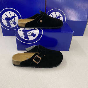 Sandales en cuir de vachette unisexes inspirées de Birkenstocks Pantoufles en liège certifiées authentiques 50k Bends <span class=keywords><strong>Prix</strong></span> réduit Hommes/femmes - Product Image 4