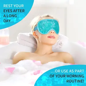 Vendita calda maschera per gli occhi di raffreddamento con Gel di perline riutilizzabili impacco freddo pastiglie di raffreddamento per occhi dormienti