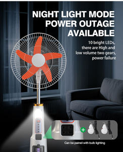 Suitable 18-Inch Solar <b>Stand</b> <b>Fan</b> with 6-Speed Rechargeable Feature Mosquito Killer Floor <b>Fan</b> - Product Image 4