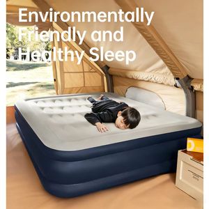 <span class=keywords><strong>Lit</strong></span> d'air double gonflable en un clic, épaissi et surélevé, portable pour la maison et l'extérieur - Product Image 3