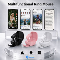 Mini Ratón Inalámbrico de Anillo para Dedo 5.3, Recargable, con Panel Táctil y Control Remoto para Laptop, PC y Smartphones