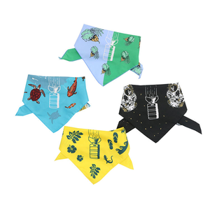 Syal hewan peliharaan kustom bib segitiga dapat dicuci saputangan anak anjing merek bisa disesuaikan Bandana anjing dengan Logo - Product Image 6