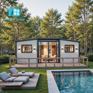 Prefab Extensible Desmontable Plegable 10FT 20 FT Módulo Casas Casa contenedor con 1 <span class=keywords><strong>baño</strong></span> y 2 dormitorios - Product Image 3