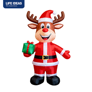5FT <b>Christmas</b> elk <b>Inflatables</b> Outdoor <b>Decorations</b> Reindeer Blowups for Indoor Holiday Party Funny Vacation Outside - Product Image 1