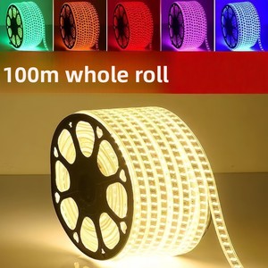 Bande <span class=keywords><strong>LED</strong></span> Super Lumineuse 220V 2835 120 <span class=keywords><strong>LED</strong></span>/m Double Rangée Étanche pour Extérieur, <span class=keywords><strong>Ruban</strong></span> <span class=keywords><strong>LED</strong></span> Commercial pour Éclairage Linéaire Industriel - Product Image 1