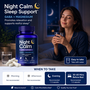 RAINWOOD Capsules de magnésium GABA pour le sommeil, marque privée, supplément apaisant nocturne OEM - Product Image 3