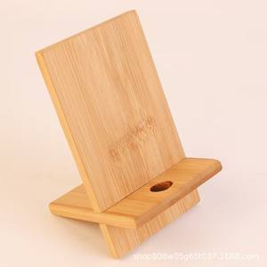 แท่นวางโทรศัพท์ไม้ไผ่ แท่นชาร์จแบบตั้งโต๊ะ ฐานไม้แบบพกพา สีธรรมชาติ สำหรับใช้บนโต๊ะ - Product Image 5