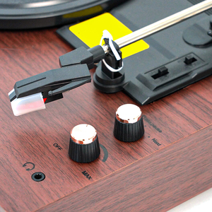 เครื่องเล่นแผ่นเสียงแผ่นเสียงไม้ Bluetooth รองรับ USB/<span class=keywords><strong>LP</strong></span>/AUX ในเครื่องเล่นแผ่นเสียงไวนิลแบบพกพา - Product Image 5