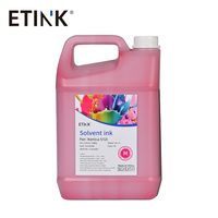 Encre à solvant 5L Konica 512i 30pl à faible odeur, écologique, pour imprimante grand format à base de solvant, pour impression de signalétique extérieure