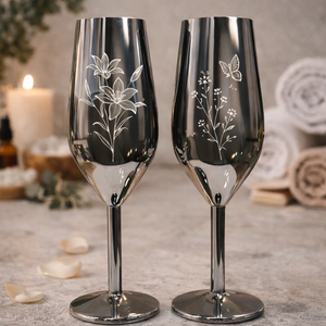 Elegante Juego de Vasos de Cóctel en Caja de Regalo, de Acero Inoxidable con Doble Pared Aislada, para Vino, Martini, Uso en Bar - Product Image 5