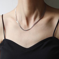 Collier en acier inoxydable plaqué or 18 carats, fil de soie fin multicouche, tendance, non décolorant, vente en gros